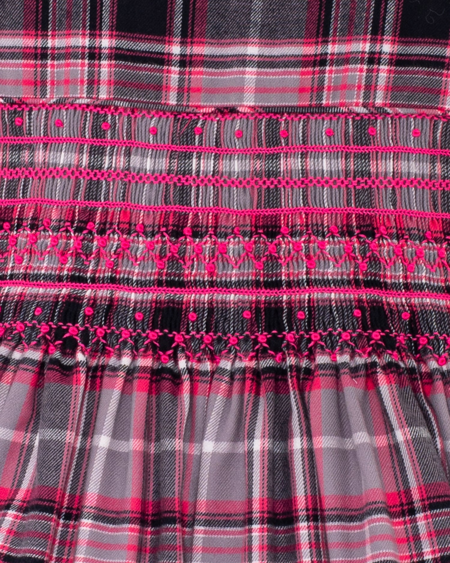 Julianne Primrose Flannel Smocked Dress